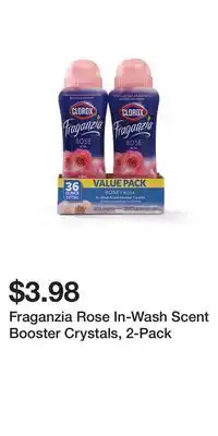 Big Lots Fraganzia Rose In-Wash Scent Booster Crystals, 2-Pack offer