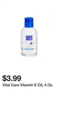 Big Lots Vital Care Vitamin E Oil, 4 Oz offer