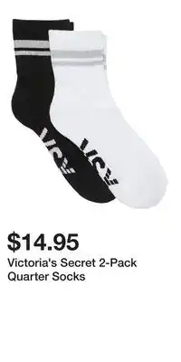 Victoria's Secret Victoria's Secret 2-Pack Quarter Socks offer