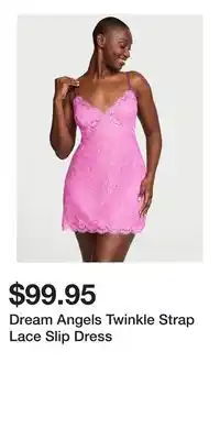 Victoria's Secret Dream Angels Twinkle Strap Lace Slip Dress offer