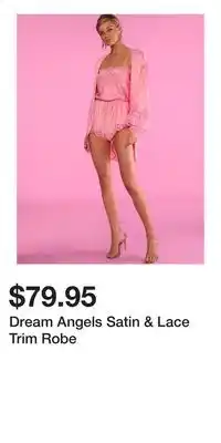 Victoria's Secret Dream Angels Satin & Lace Trim Robe offer