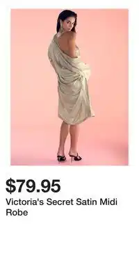 Victoria's Secret Victoria's Secret Satin Midi Robe offer