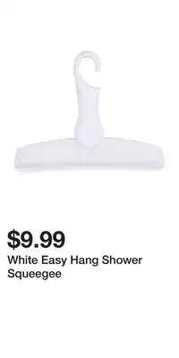 Big Lots White Easy Hang Shower Squeegee offer