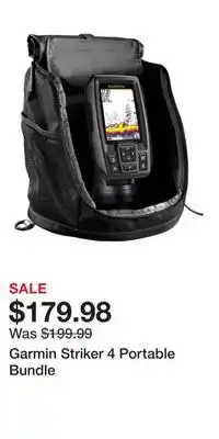 Cabela's Garmin Striker 4 Portable Bundle offer