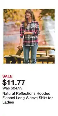 Cabela's Natural Reflections Hooded Flannel Long-Sleeve Shirt for Ladies offer