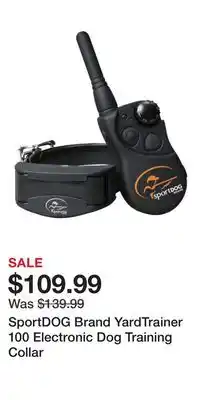 Cabela's SportDOG Brand YardTrainer 100 Electronic Dog Training Collar offer