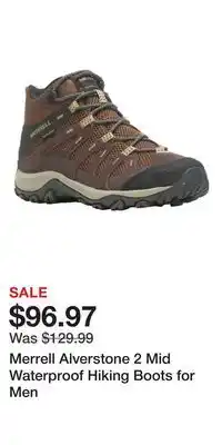 Cabela's Merrell Alverstone 2 Mid Waterproof Hiking Boots for Men offer