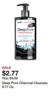 Big Lots Deep Pore Charcoal Cleanser, 6.77 Oz offer