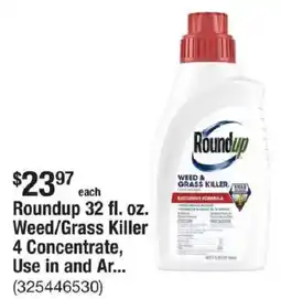 The Home Depot Roundup Weed/Grass Killer 4 Concentrate, Use in and Ar... offer