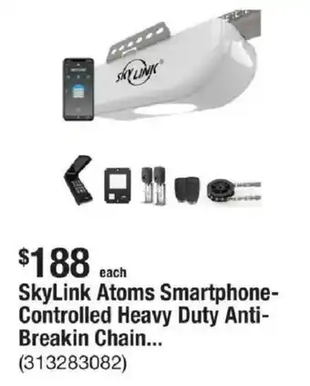 The Home Depot SkyLink Atoms Smartphone- Controlled Heavy Duty Anti- Breakin Chain... offer