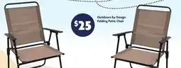 Family Dollar Outdoors by Design Folding Patio Chair offer