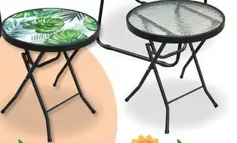 Family Dollar Outdoors by Design Folding Glass Table offer