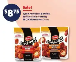 Family Dollar Tyson Any'tizers Boneless Buffalo Style or Honey BBQ Chicken Bites offer