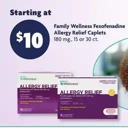 Family Dollar Family Wellness Fexofenadine Allergy Relief Caplets offer