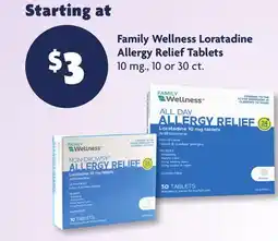 Family Dollar Family Wellness Loratadine Allergy Relief Tablets offer