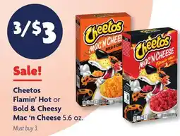 Family Dollar Cheetos Flamin' Hot or Bold & Cheesy Mac'n Cheese offer