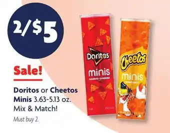 Family Dollar Doritos or Cheetos Minis offer