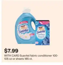 CVS Suavitel fabric conditioner 100-105 oz or sheets 185 ct offer