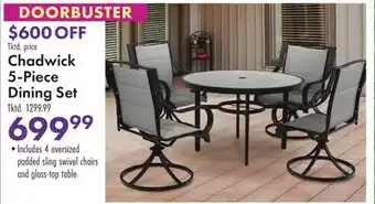 Boscov's Chadwick 5-Piece Dining Set offer