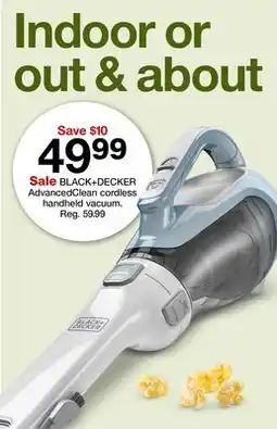 Target BLACK + DECKER AdvancedClean Cordless Handheld Vacuum offer