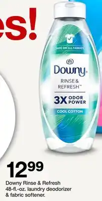 Target Downy Rinse & Refresh 48 fl. oz. laundry deodorizer & fabric softener offer