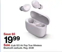 Target JLab GO Air Pop True Wireless Bluetooth earbuds offer