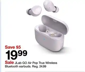 Target JLab GO Air Pop True Wireless Bluetooth earbuds offer