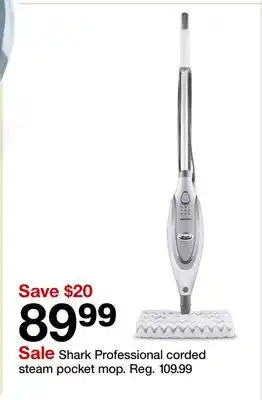 Target Shark Professional corded steam pocket mop offer