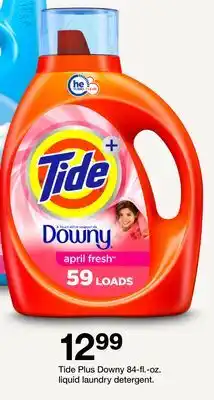 Target Tide Plus Downy 84-fl.-oz. liquid laundry detergent offer