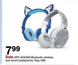 Target ART + SOUND Bluetooth wireless and wired headphones offer