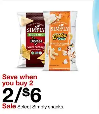 Target Select Simply snacks offer