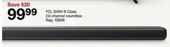 Target TCL S45H S Class 2.0-channel soundbar offer