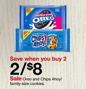 Target Oreo and Chips Ahoy! family-size cookies offer