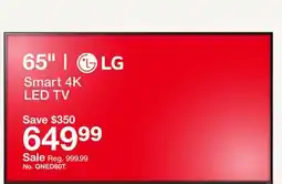 Target LG 65 Smart 4K LED TV offer