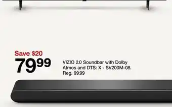 Target VIZIO 2.0 Soundbar with Dolby Atmos and DTS offer