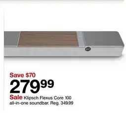 Target Klipsch Flexus Core 100 all-in-one soundbar offer