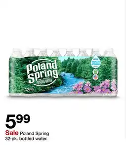 Target Poland Spring 32-pk. bottled water offer