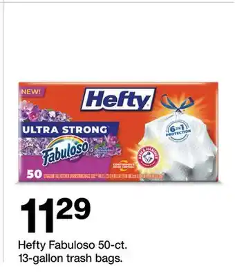 Target Hefty Fabuloso 50-ct. 13-gallon trash bags offer