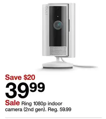 Target Ring 1080p indoor camera (2nd gen) offer