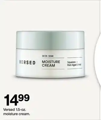 Target Versed 1.5-oz. moisture cream offer