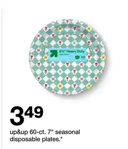 Target up & up 60-ct. 7 seasonal disposable plates offer