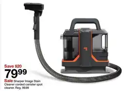 Target Sharper Image Stain Cleaner corded canister spot cleaner offer