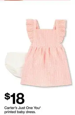 Target Carter's Just One You printed baby dress offer