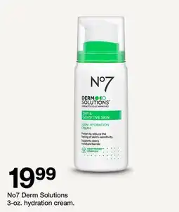 Target No7 Derm Solutions 3-oz. hydration cream offer