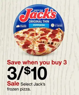 Target Select Jack's frozen pizza offer