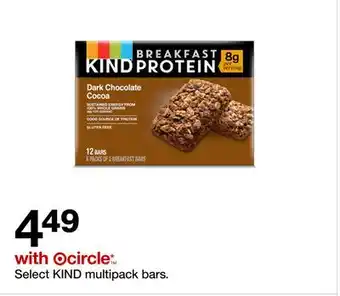 Target Select KIND multipack bars offer