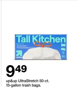 Target up&up UltraStretch 50-ct. 13-gallon trash bags offer