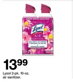 Target Lysol 2-pk. 10-oz. air sanitizer offer