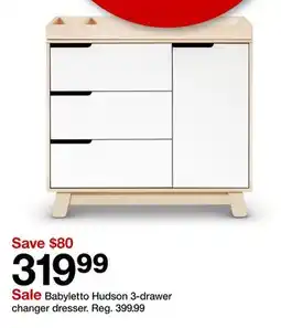 Target Babyletto Hudson 3-drawer changer dresser offer