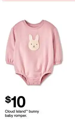 Target Cloud Island bunny baby romper offer